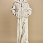 bomber in ecofur. ALBA ECRU giovanni paris 