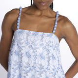 Mini abito KARLA trapezio fiori ricamati S25055 EYETBLUE sundress 