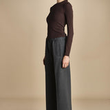 pantalone con elastico in punto milano PENSIL GREYPM true avenue 