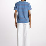 T-shirt girocollo spugna righe SKY DREAMERS AZZURRO howlin' 