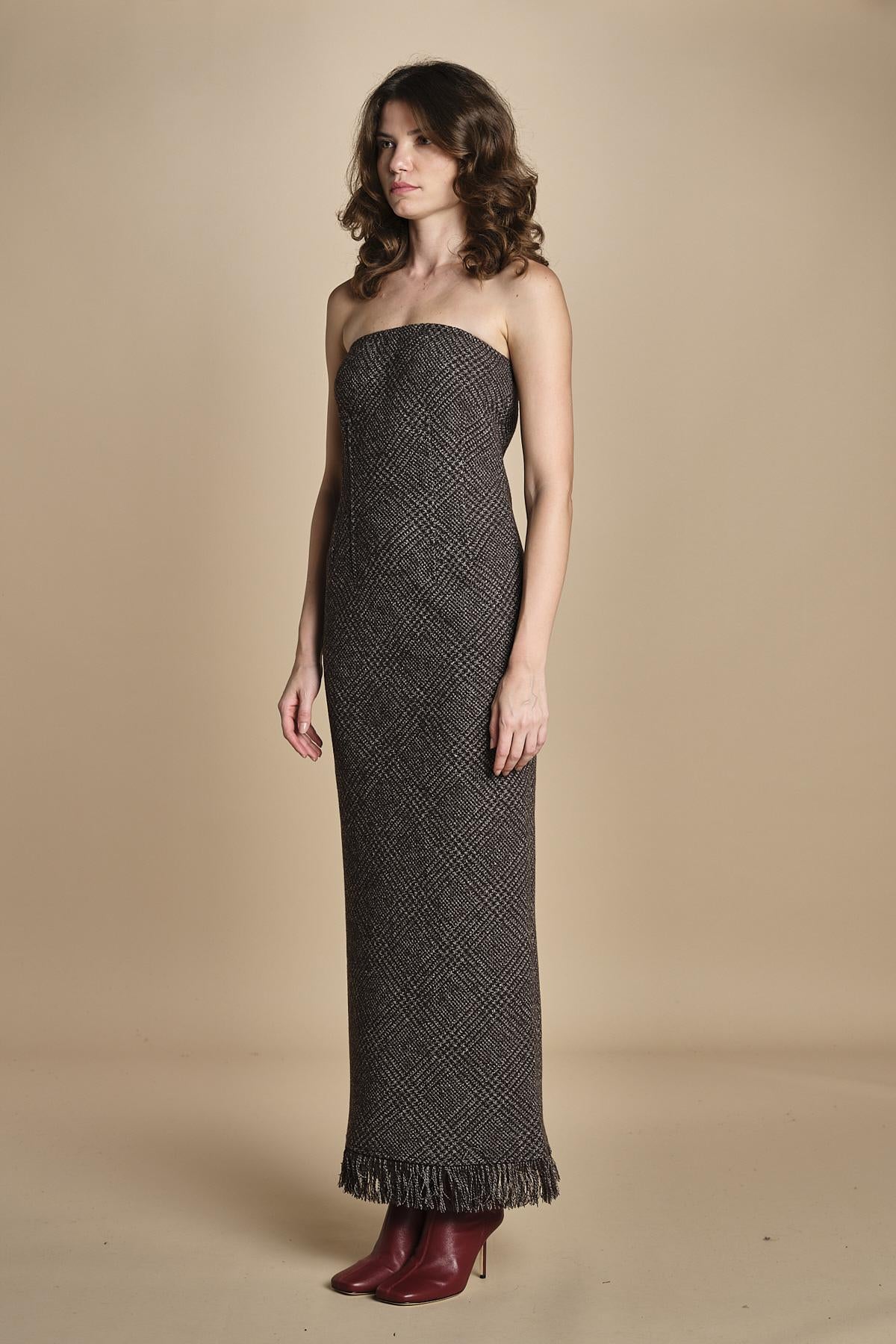 abito lungo in galles ADELE DRESS CHECKS 083 herskind 