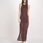 ETTA abito lungo s/m maglia ETTA 5EVC18 MORO vanessa bruno 