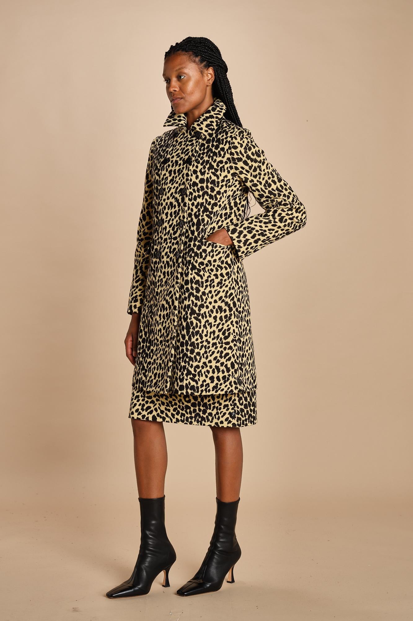 0761 cappotto doppiopetto  maculato 0761 12111 aspesi 