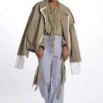 Pantaloni righine con tasche JK PANT WHITEBLUE jejia 