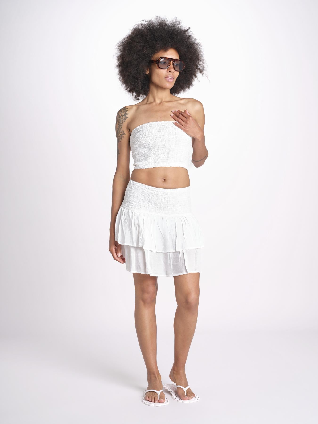 top fascia elastico MANDIBLATU BLANC laraethnics 