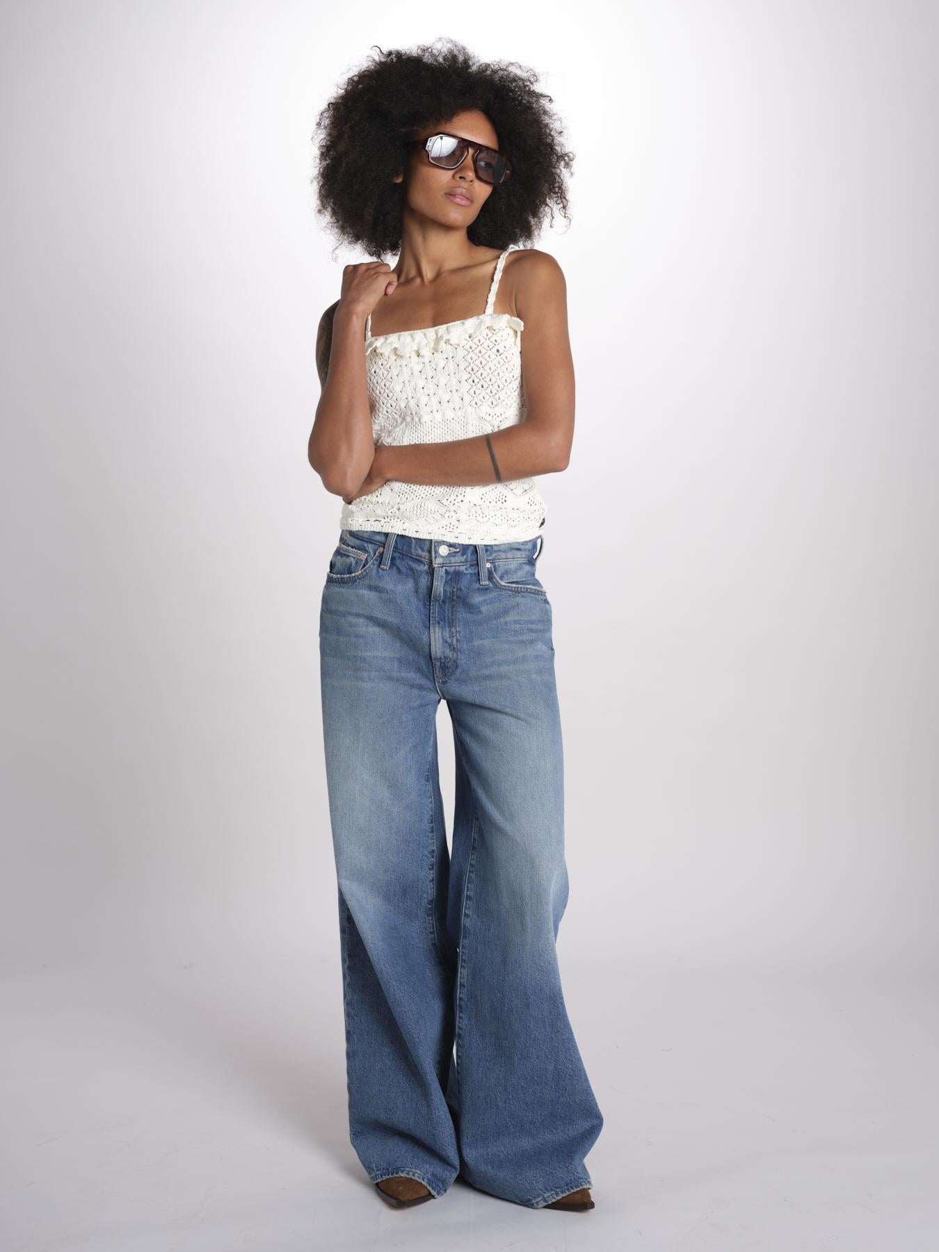 top in crochet SELA ECRU ba&sh 