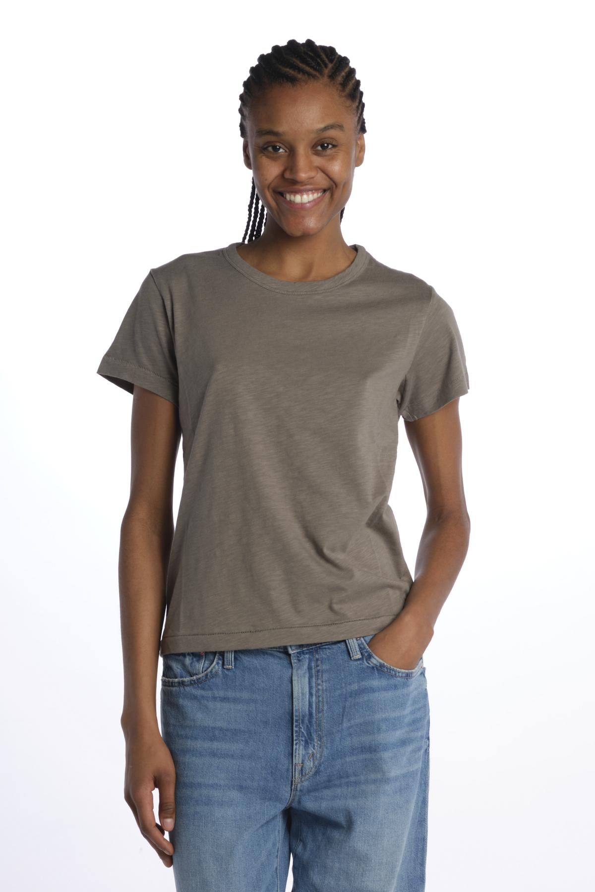 T-shirt girocollo m/c basic WSCT20 VINTAGE ARMY merz b 
