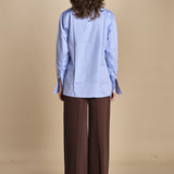 camicia uomo in oxford 15T524CO289 P231 LIGHT BLUE ines de la fressange 