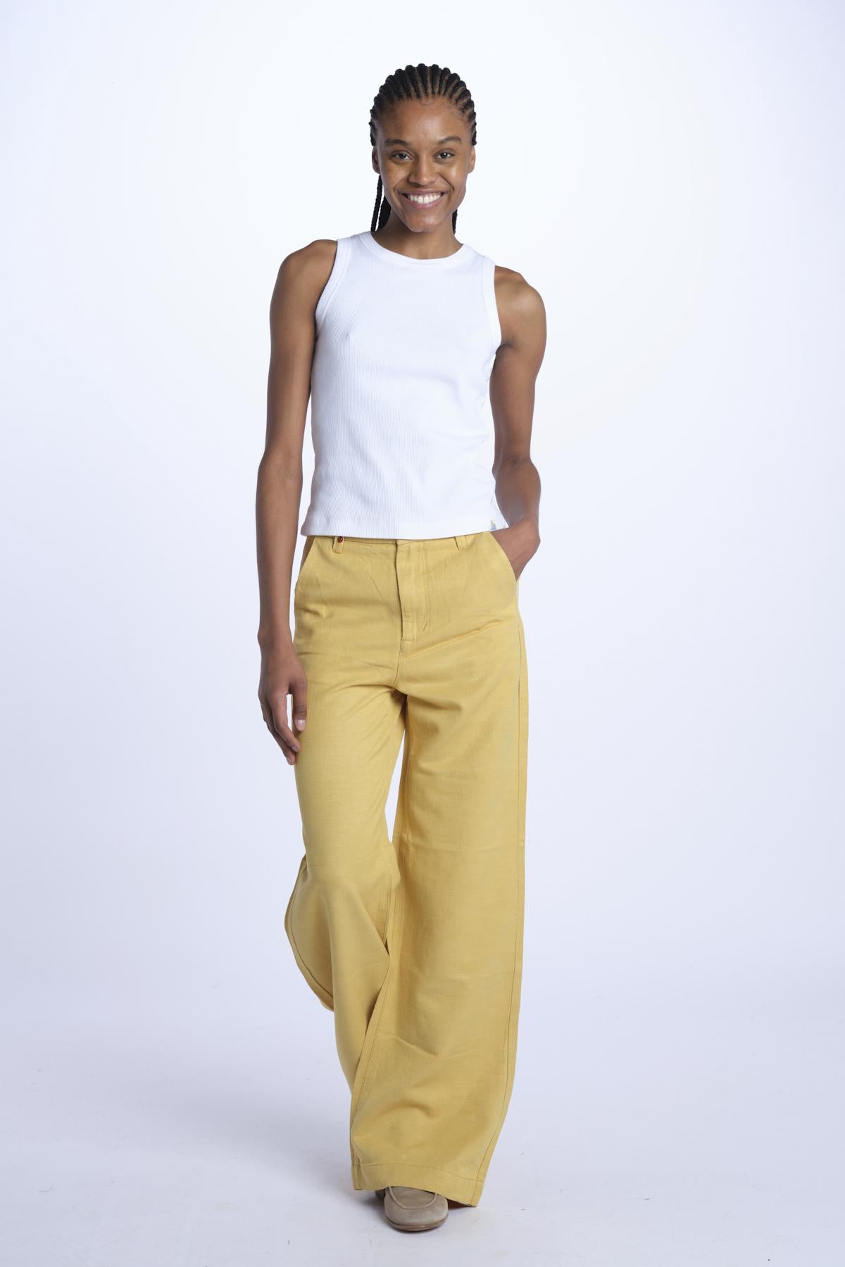 FLEURE denim flare fl 99 wf by fam. FLEURE MUSTARD fam 