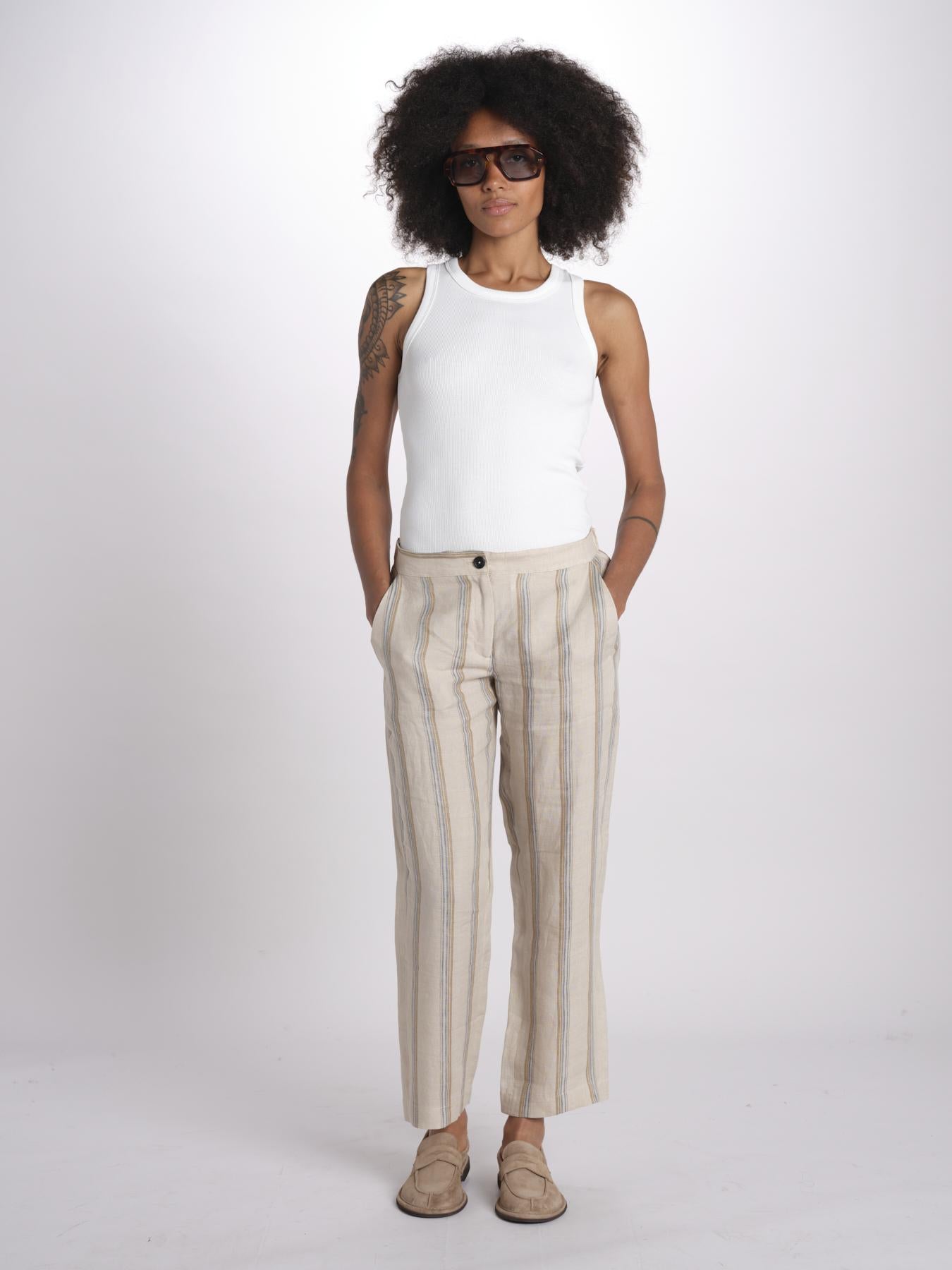 pantoline in lino SPARU M29D0_T2301 R708 massimo alba 