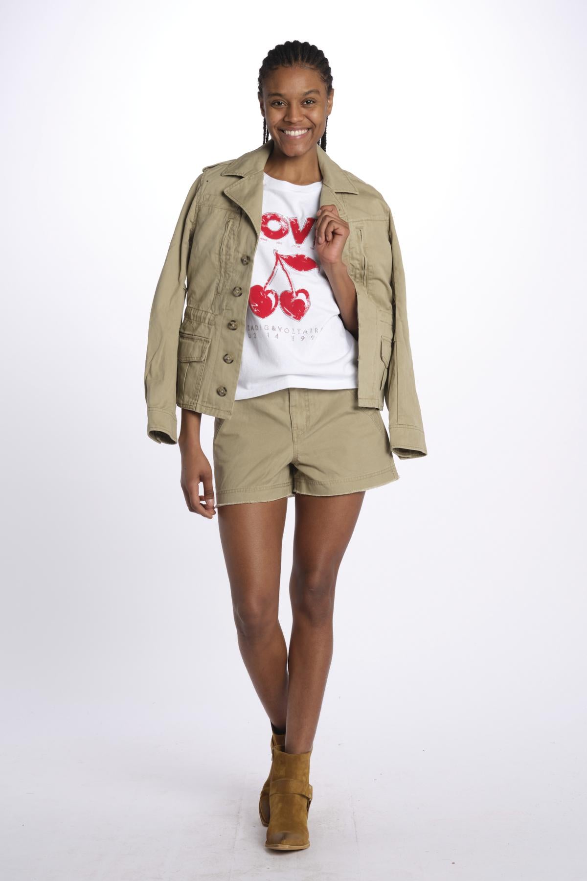 Sparky coton lave WWBS01155 LATTE zadig & voltaire 