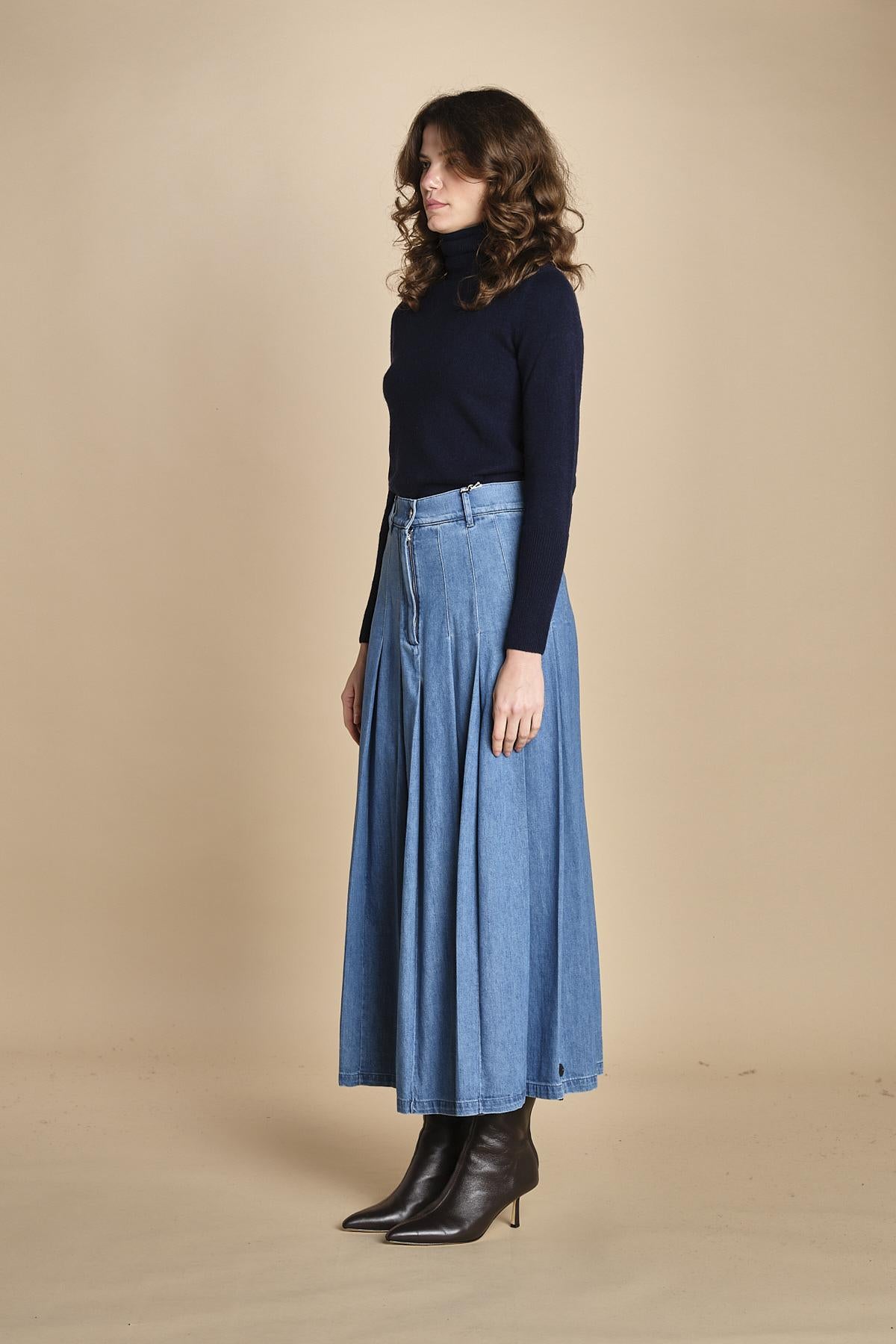 gonna lunga in denim OPUNZIA  2525106016600 002 weekend maxmara 