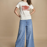 tshirt stay fun REESE ECRU ba&sh 