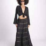 gonna lunga in lurex gessato SERENA BLACK christianzen 