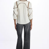 Camicia con profili TALSIE ECRU ba&sh 