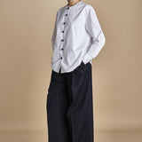 camicia con bottoni in swarosky RAMPLINGO WHITE laurence bras 