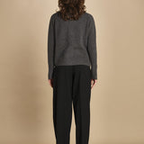 cardigan tre bottoni MIL4A24 25024 GRIGIO SCURO milaura 