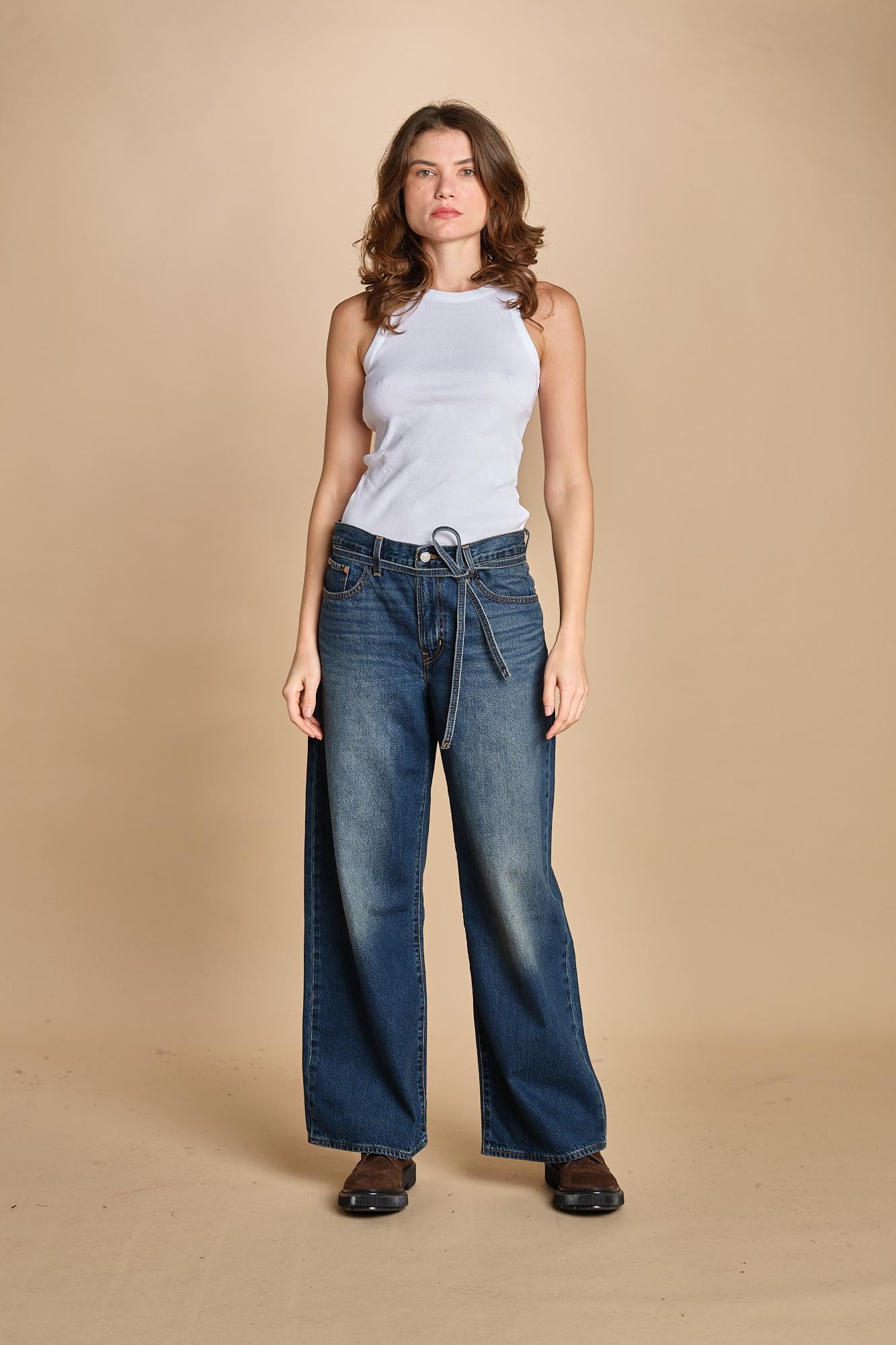 denim zampa con cintura XL STRAIHT A8701 0030 levi's 