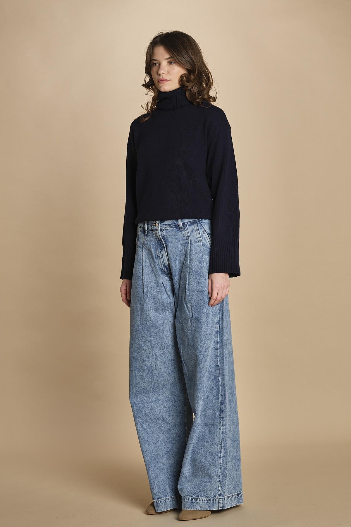 denim con pinces POPS STONE BLU bellerose 