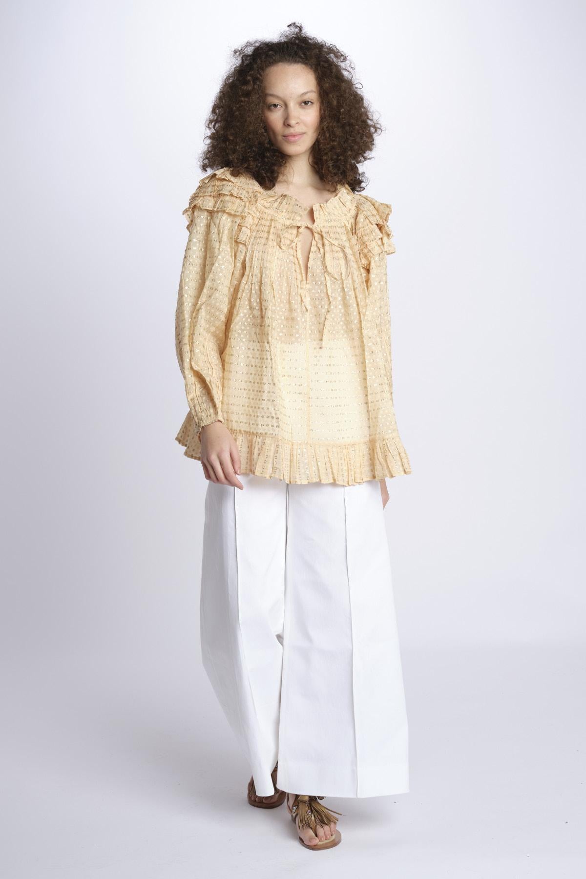 Camicia over pois P24T0350TO NUDE anaak 