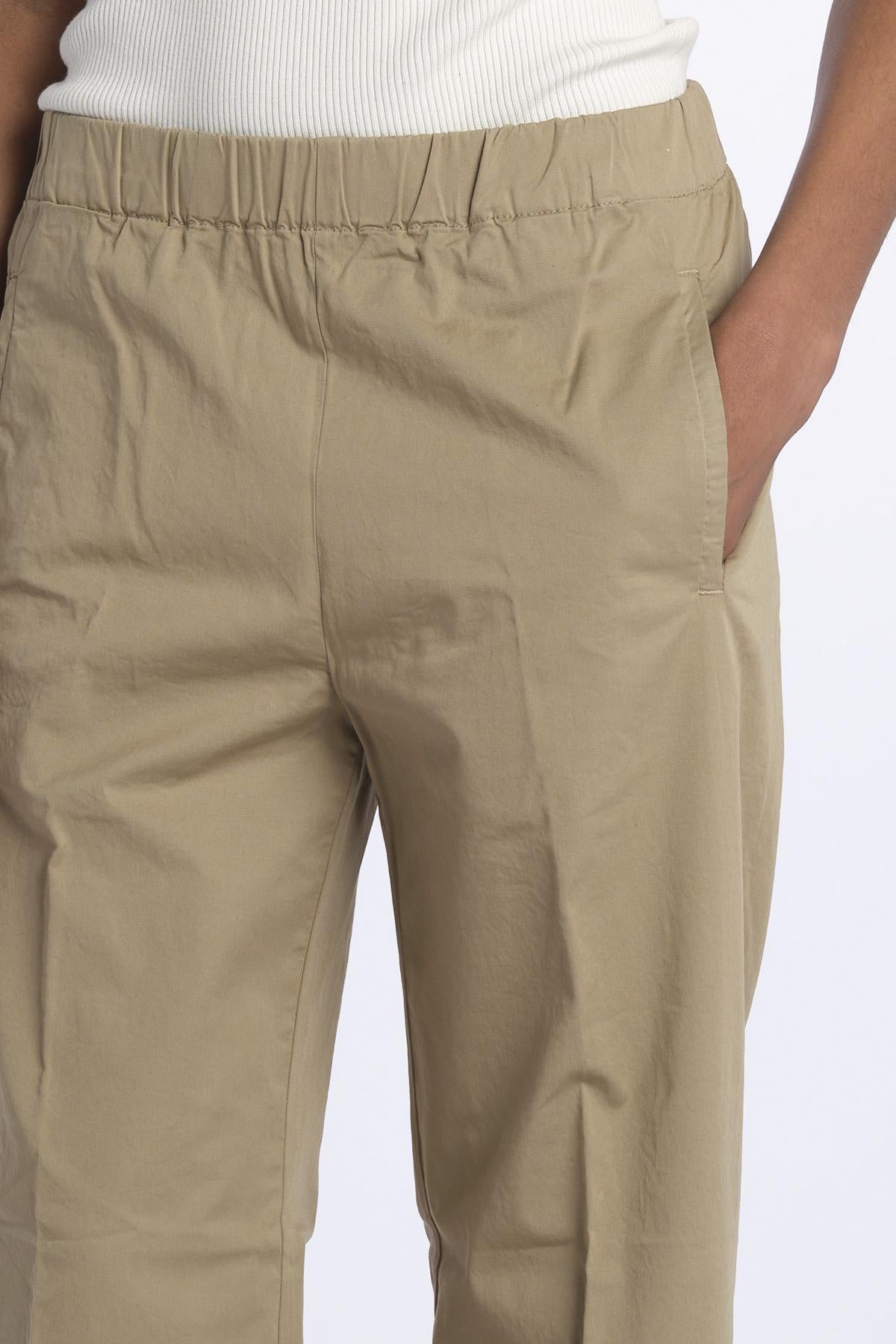 Pantalone PENSIL cotone con elastico PENSIL KHAKI true avenue 