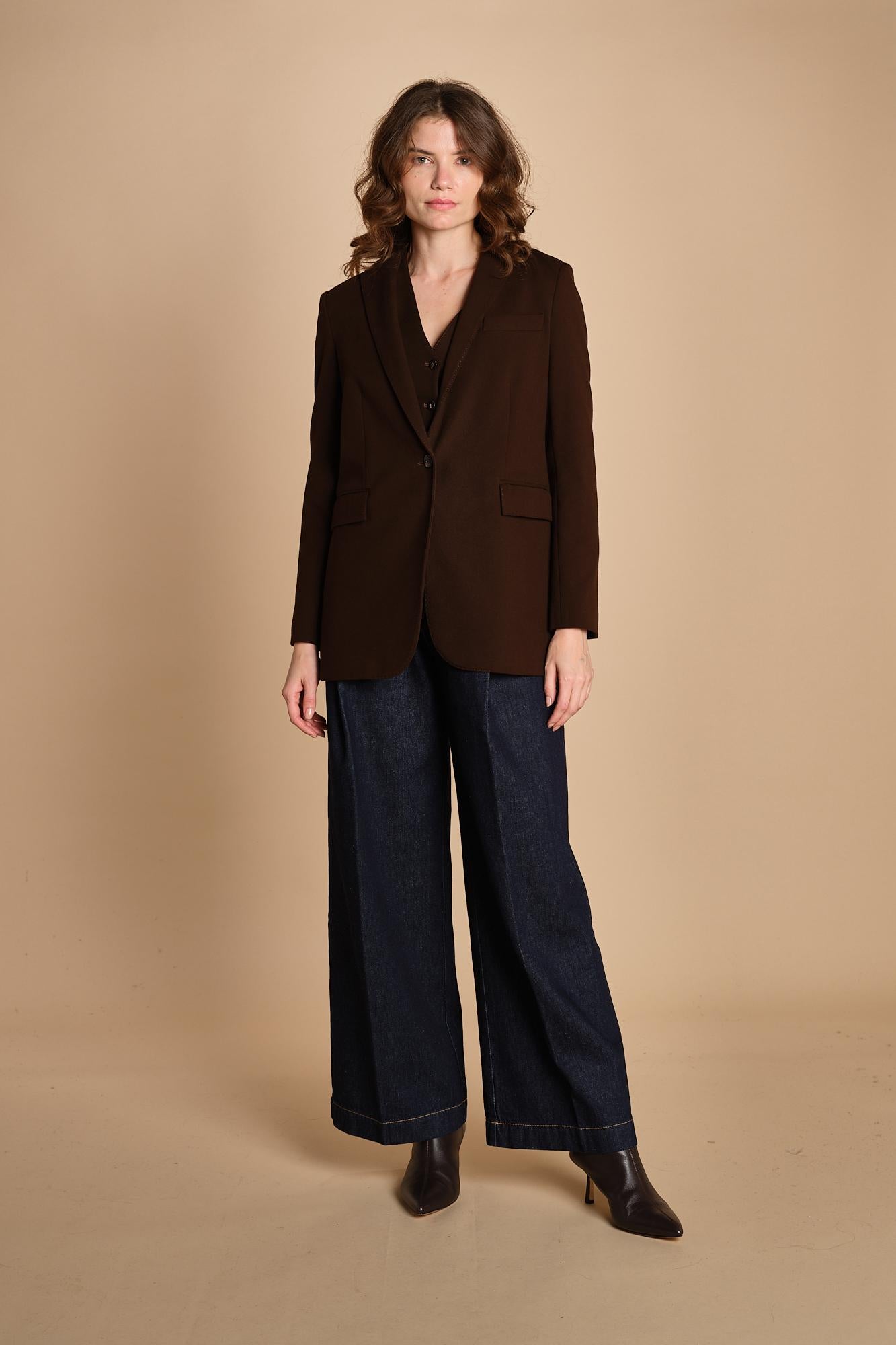 giacca monopetto in felpa un bottone 3602 1125 circolo 1901 