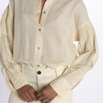 Camicia lino punto smoke 9451R 13125 150 pomandère 