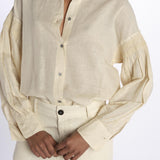 Camicia lino punto smoke 9451R 13125 150 pomandère 
