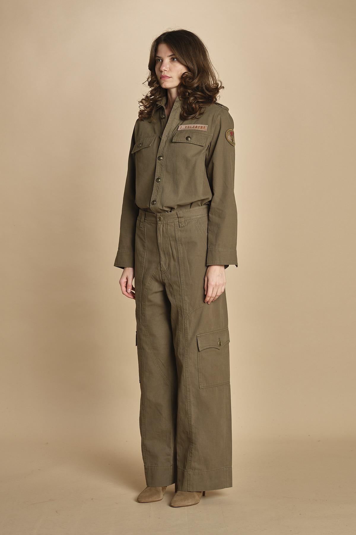 pantalone cargo. WWPA01857 LEAVES 308 zadig & voltaire 