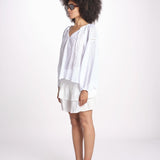 camicia voille nervature ALEXANBLATU BLANC laraethnics 