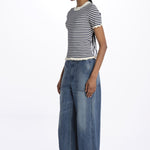 ADDY KNIT s/slv tee E008 MULTI sea ny 