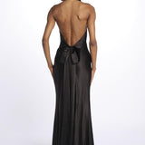 Abito HONOR spallina con fiocco GO29 BLACK misha 