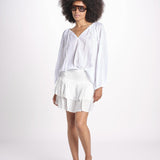 camicia voille nervature ALEXANBLATU BLANC laraethnics 