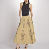 Gonna con ricami MARIA SKIRT MARIA1SKI BEIGE antik batik 