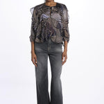 Camicia ranches stampa bicolore ANGELA BLEUNUIT ba&sh 