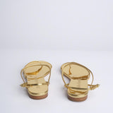 HELIX FLAT sandalo basso spazzolato F860CFS GLD studio AMELIA 