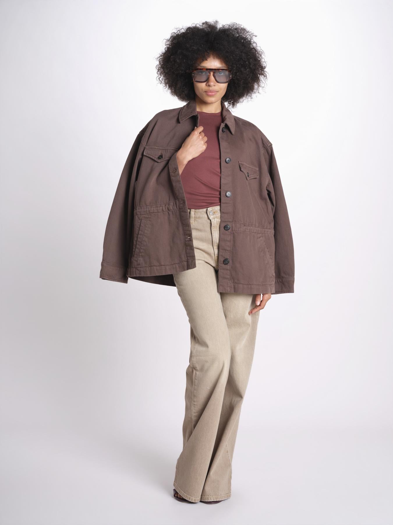 Pantalone diritto CLARA DENIMCOLOUR BEIGE true avenue 