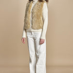 VOBBY gilet in ecopelliccia BEVR554 NATURAL hartford 