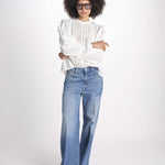 camicia m/l con ajours 347737 OFF-WHITE L0025 farm rio 
