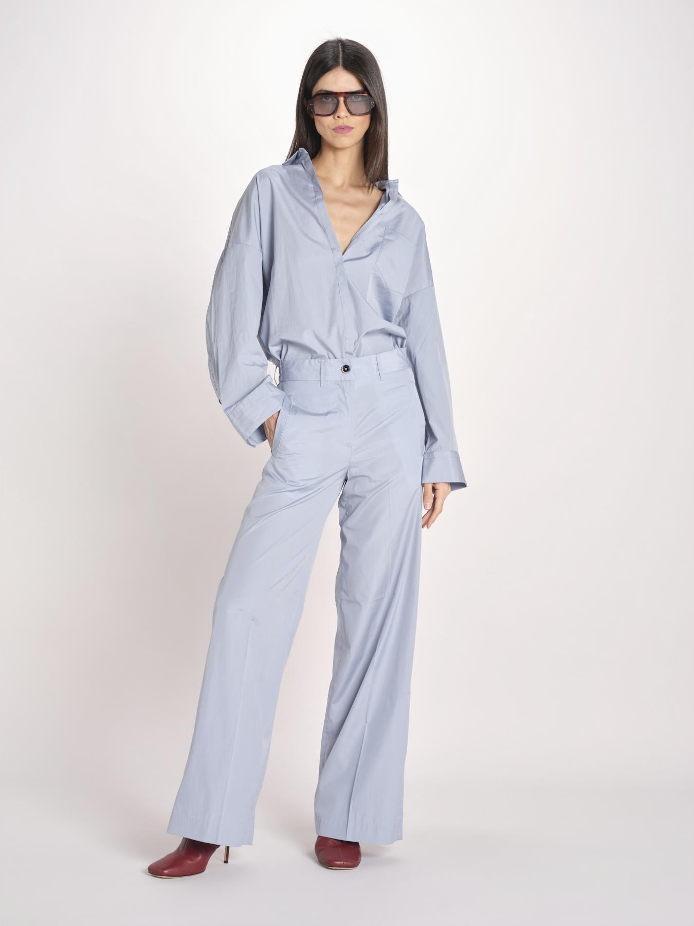 camicia maschile in popeline AMANDA AMD20 CELESTE nine in the morning 