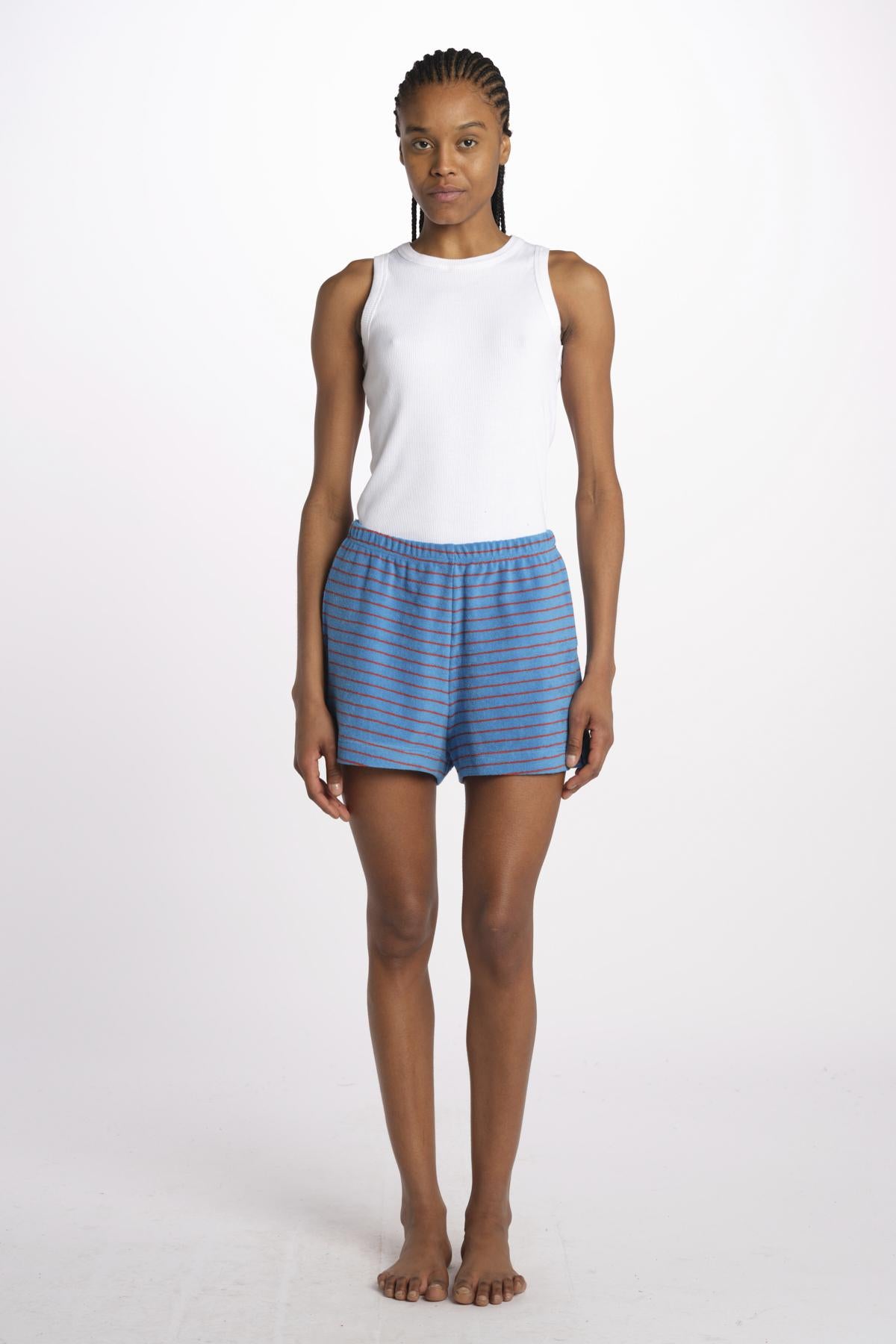 Shorts spugna righine SAFE SHORTS AZZURRO howlin' 