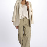 Christy cdc perm top spallina sottile PWGCP0702F ECRU zadig & voltaire 