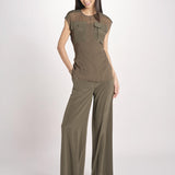 top in seta con tasche e fascia JF009657 PALM LEAF 2308 joseph 