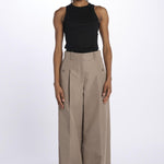 Pantalone HIGH WAIST pences con risvolto 51279LCO STONEGREY phillip lim 
