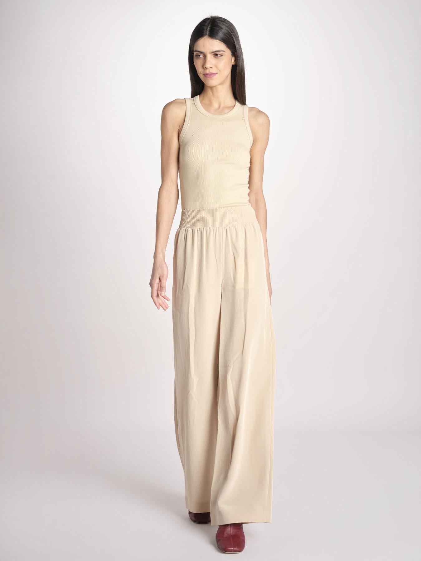 pantaloni in satin JF009671 POWDER 0801 joseph 