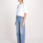 t-shirt over doppio colletto FAN T1817_PS26 010 WHITE bellerose 