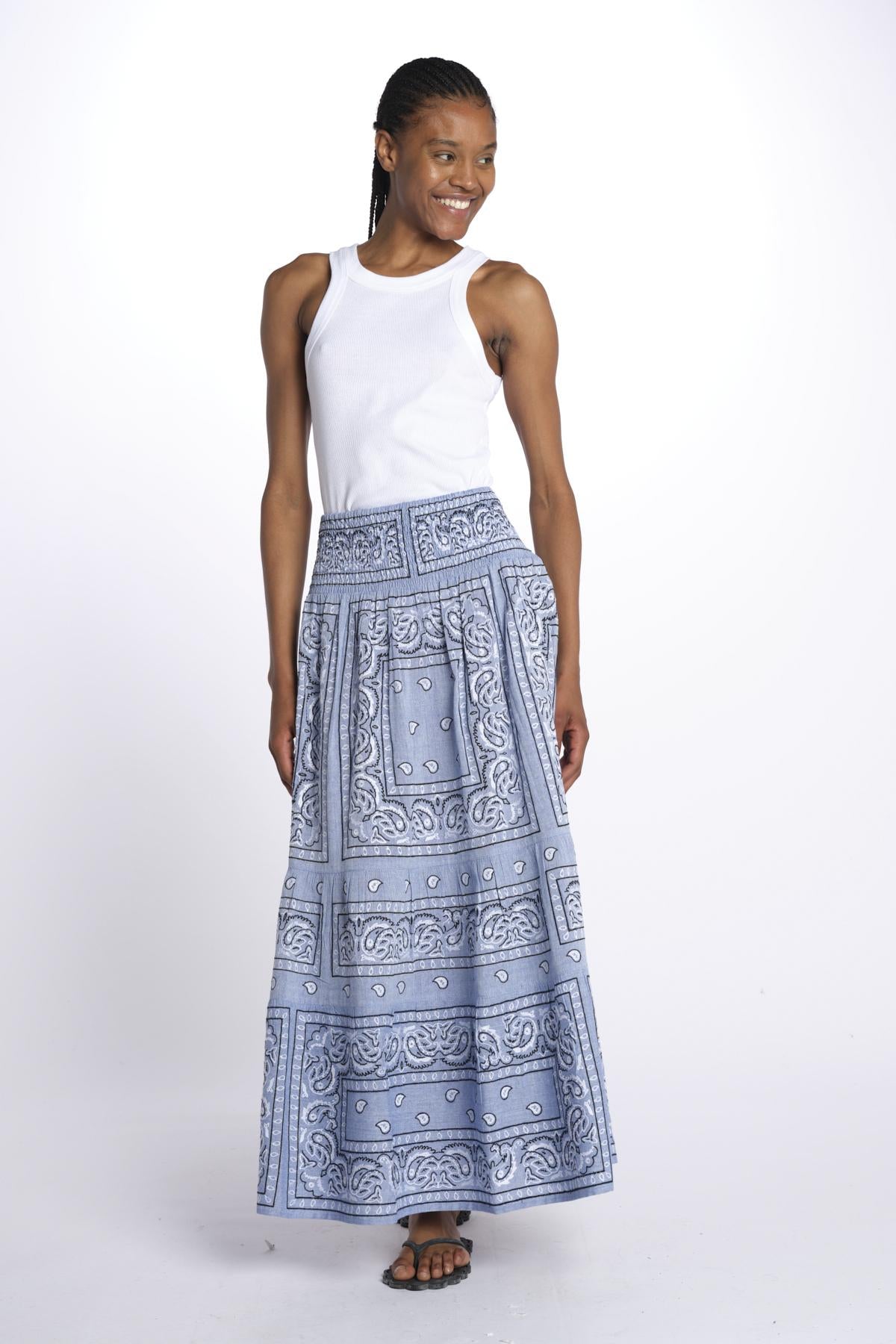 BANDANA SKIRT BANDANA SKIRT LIGHT BLU orsina 