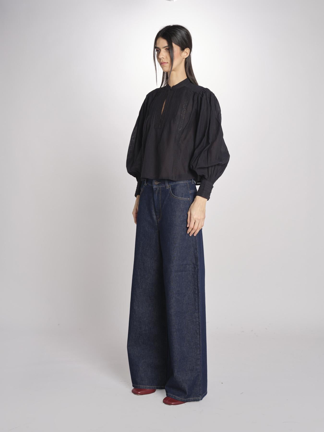 Camicia voille GANIA 2HVA27-V09847 NOIR vanessa bruno 