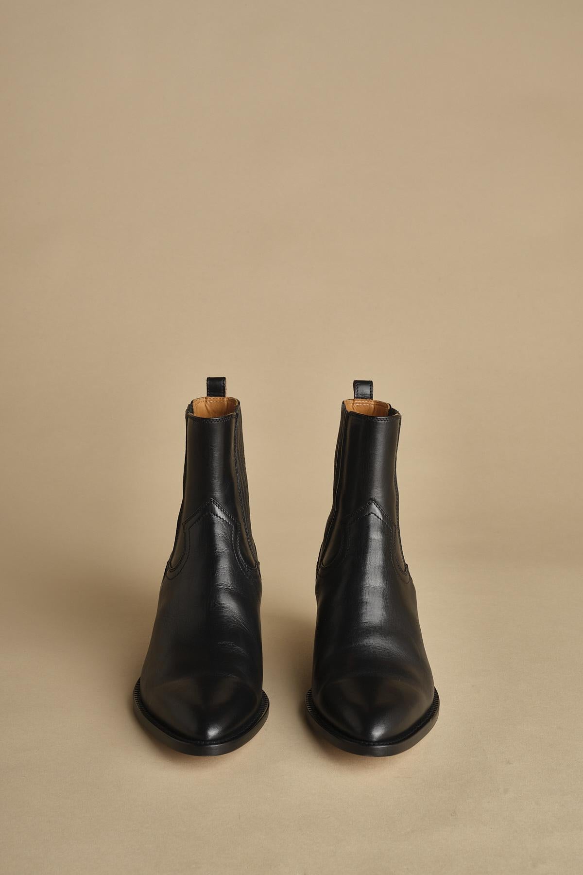 stivaletto texano. B10190ETRU-DC 01 NERO buttero 