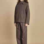giaccone in lana cotta. MAN1509 GRI2224W soeur 